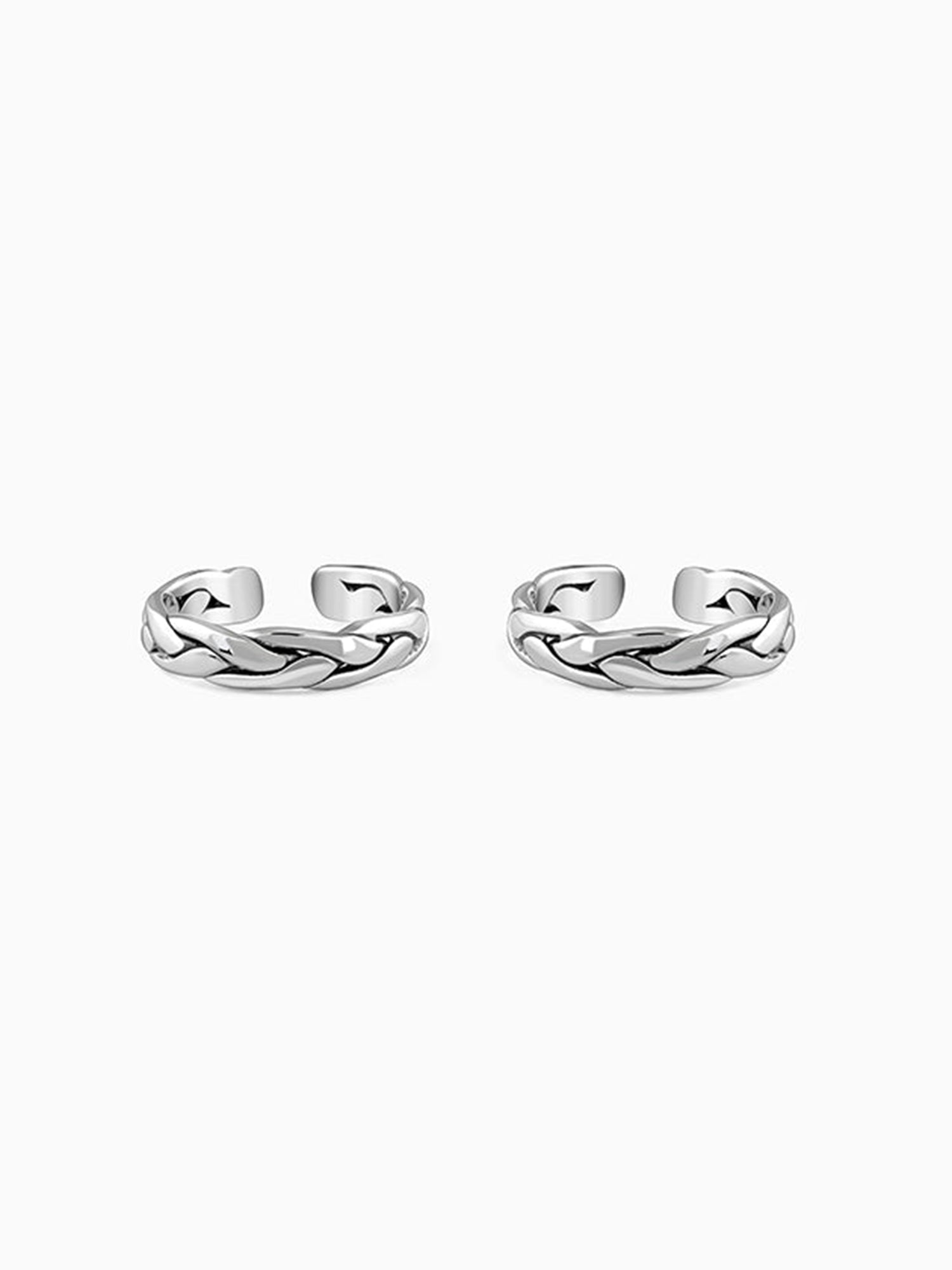 Oxidised Silver Aahana Toe Rings