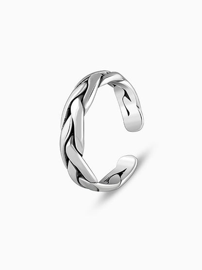 Oxidised Silver Aahana Toe Rings