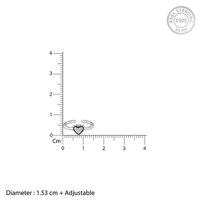 Oxidised Silver Ishika Toe Rings