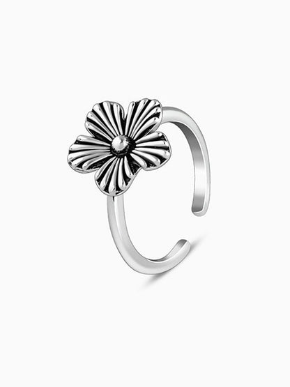Oxidised Silver Yatika Toe Rings