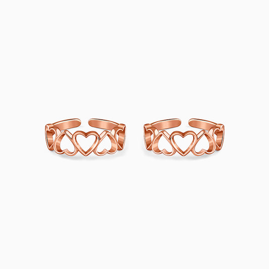 Rose Gold Ridam Toe Rings