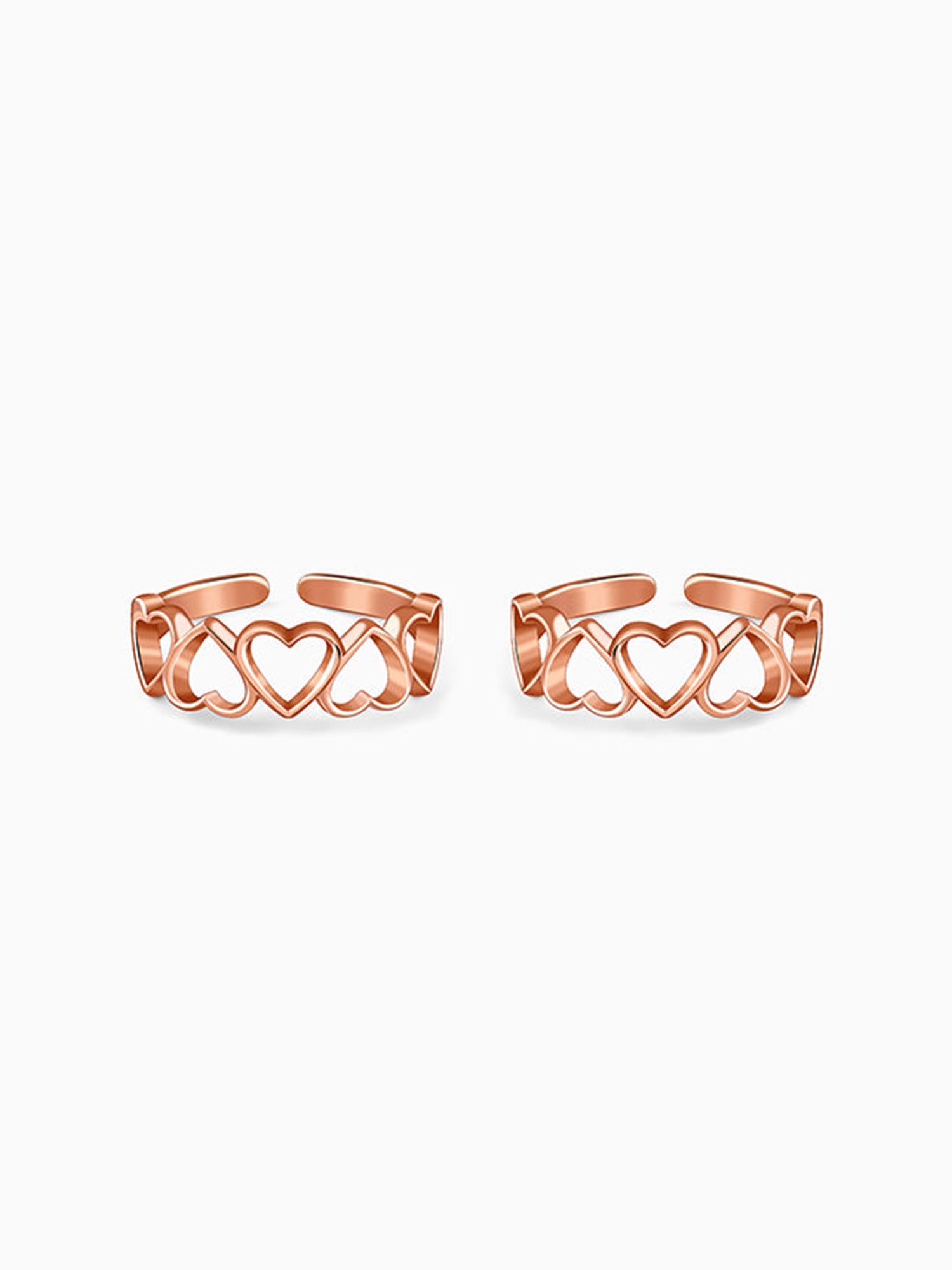 Rose Gold Ridam Toe Rings