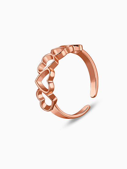 Rose Gold Ridam Toe Rings