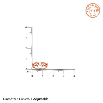 Rose Gold Ridam Toe Rings