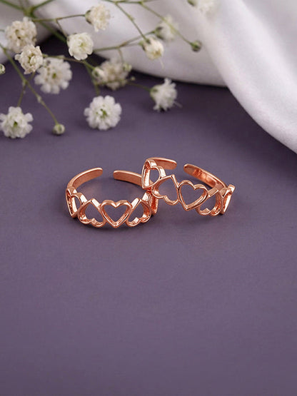 Rose Gold Ridam Toe Rings
