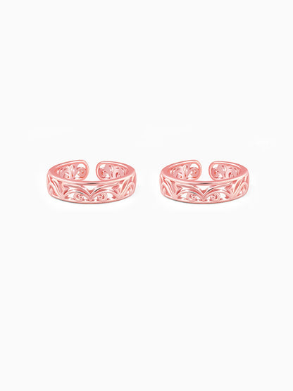 Rose Gold Khoobsurat Toe Rings