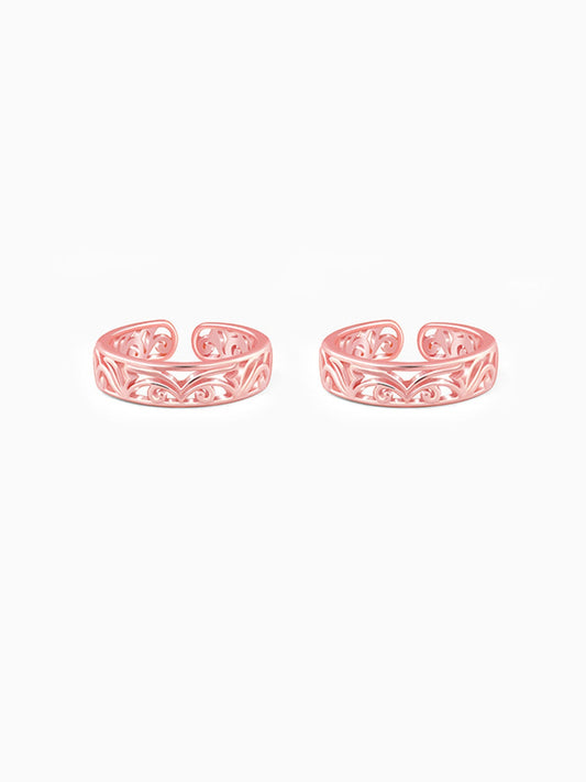 Rose Gold Khoobsurat Toe Rings