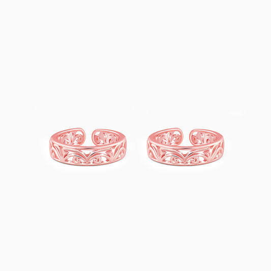 Rose Gold Khoobsurat Toe Rings