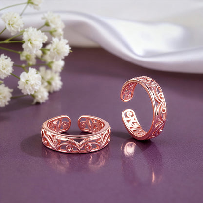 Rose Gold Khoobsurat Toe Rings