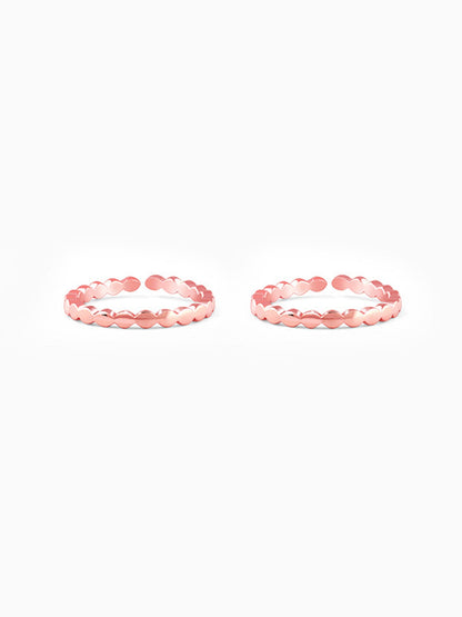 Rose Gold Pankaja Toe Rings