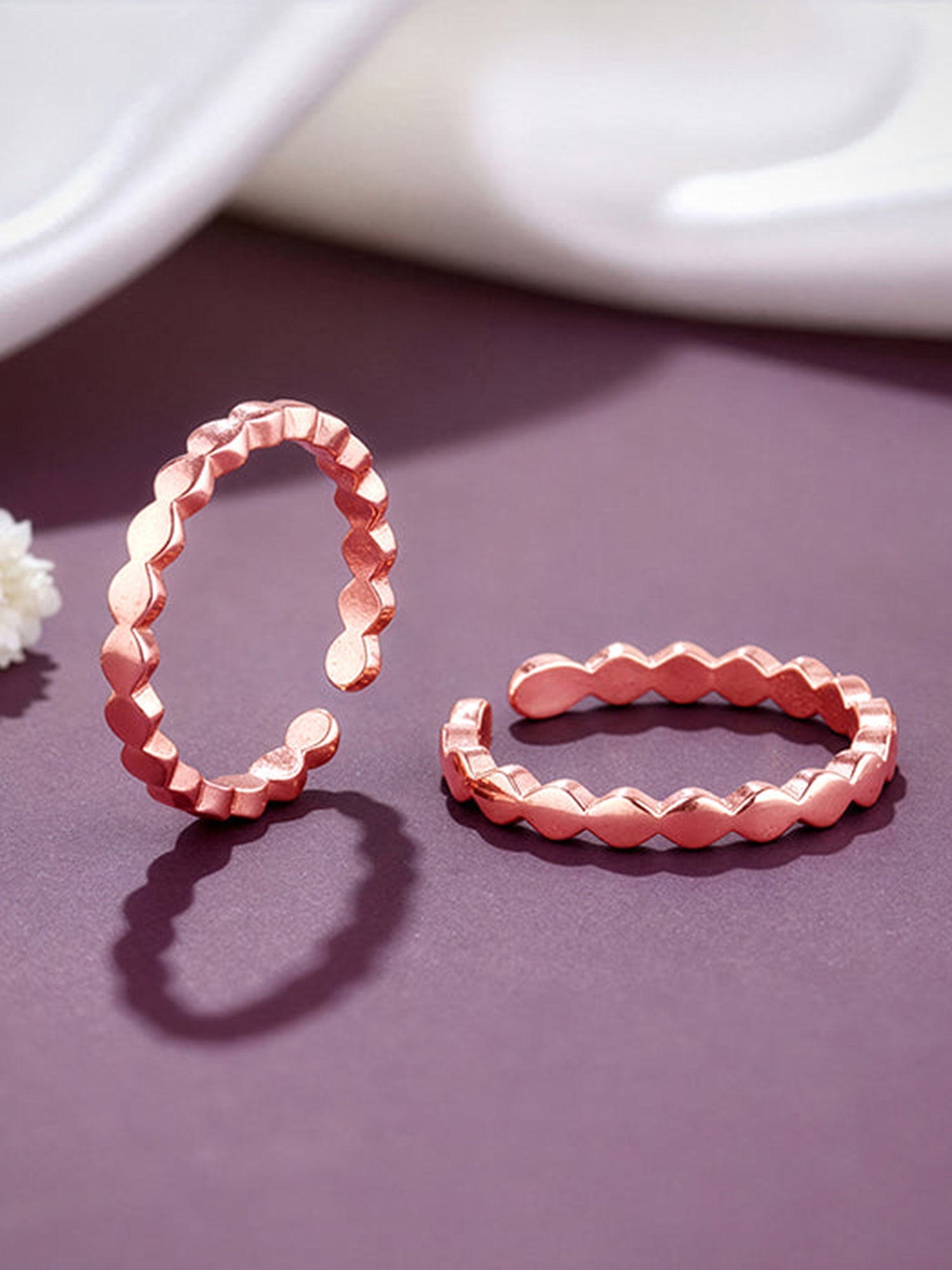 Rose Gold Pankaja Toe Rings