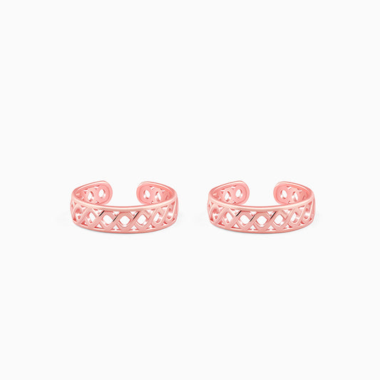 Rose Gold Pruthvi Toe Rings