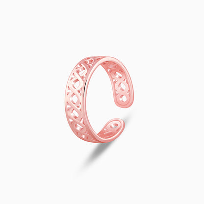 Rose Gold Pruthvi Toe Rings