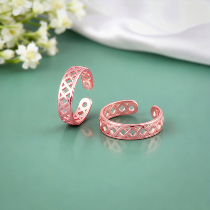 Rose Gold Pruthvi Toe Rings