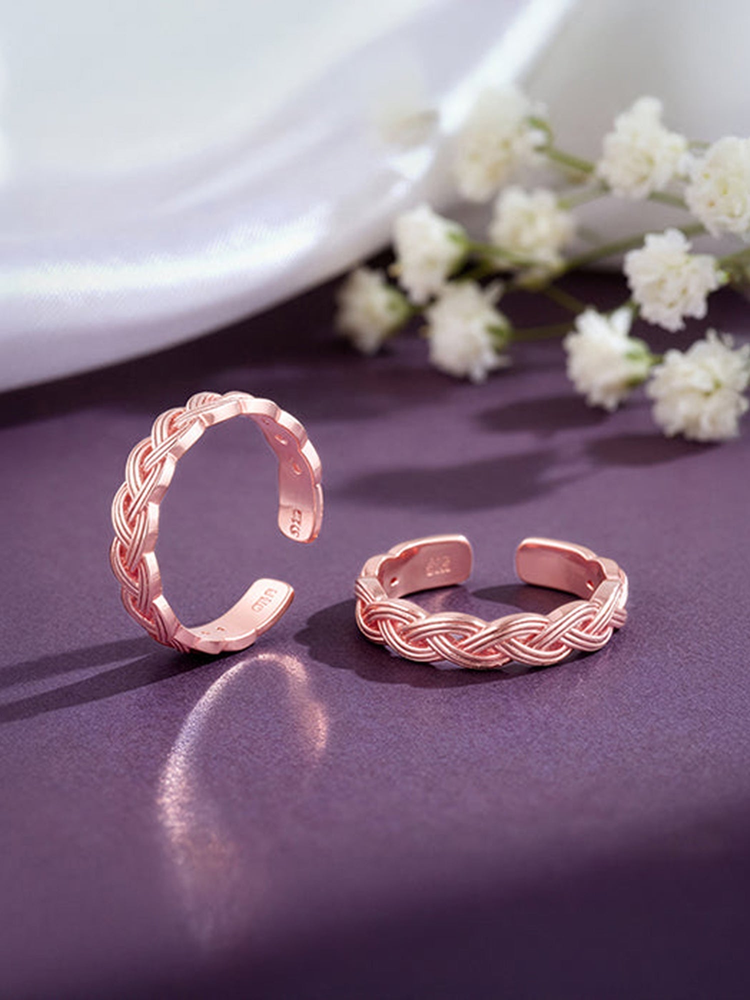 Rose Gold Pihu Toe Rings