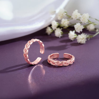 Rose Gold Pihu Toe Rings