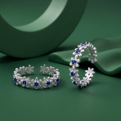 Silver Ragini Kali Toe Rings