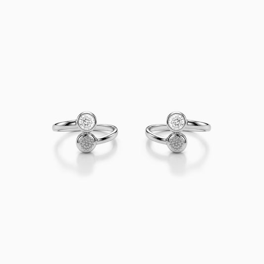 Silver Ismeria Open Toe Rings