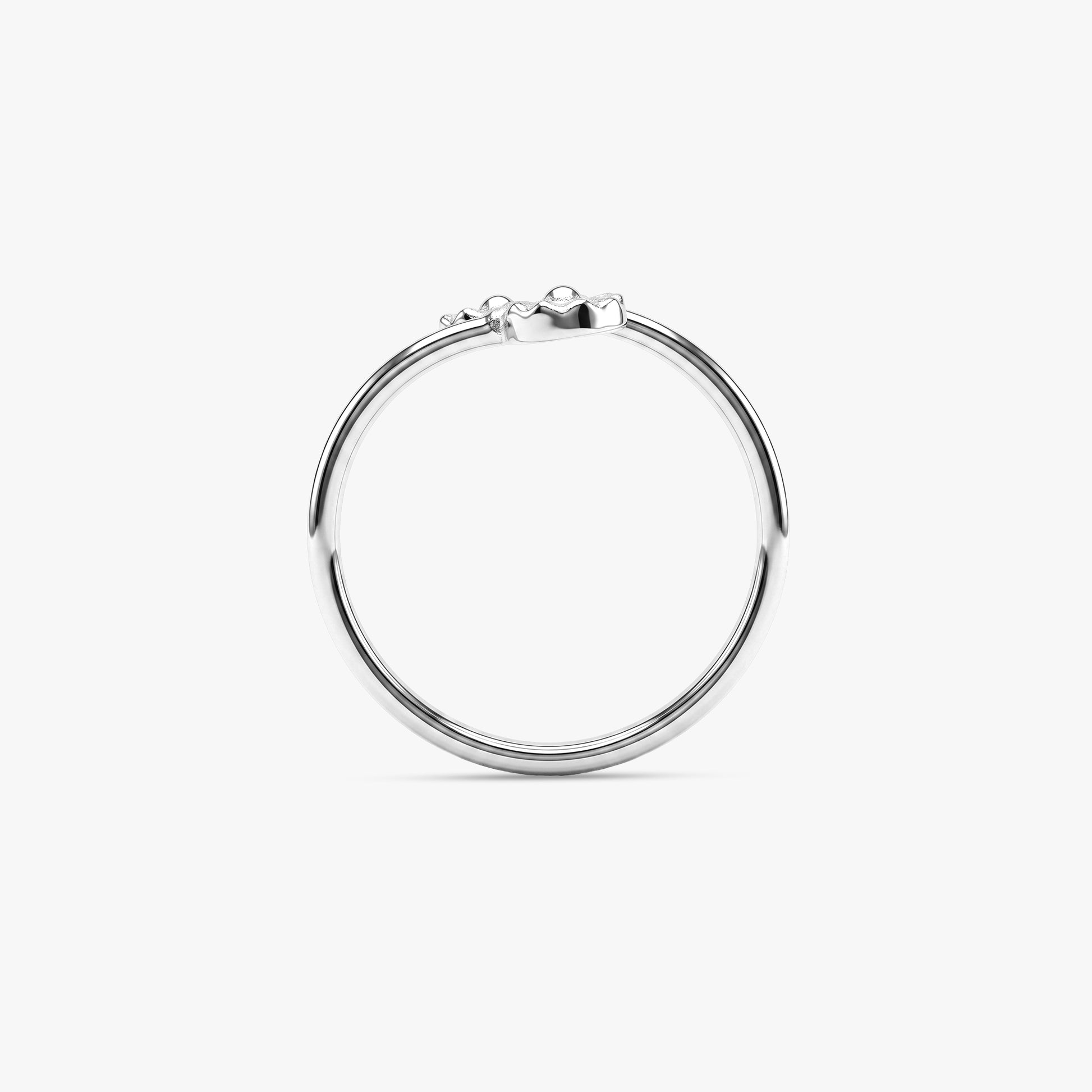 Silver Celandine Botanical Toe Rings