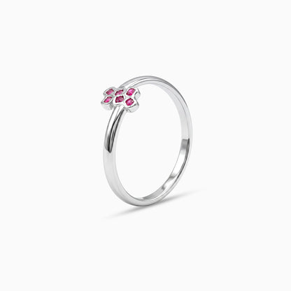 Silver Lilas Cluster Toe Rings