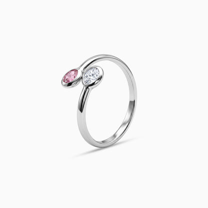 Silver Fiorella Two Stone Toe Rings