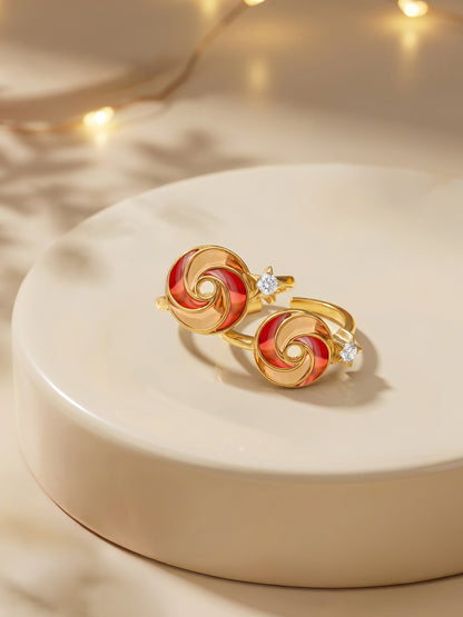 Golden Chakri Toe Rings