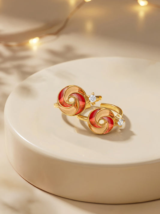 Golden Chakri Toe Rings