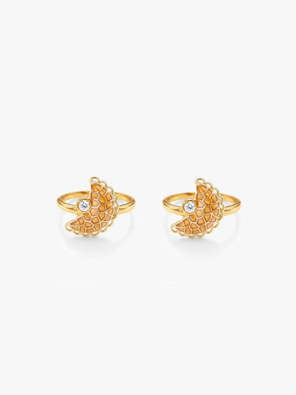 Golden Gujiya Toe Rings