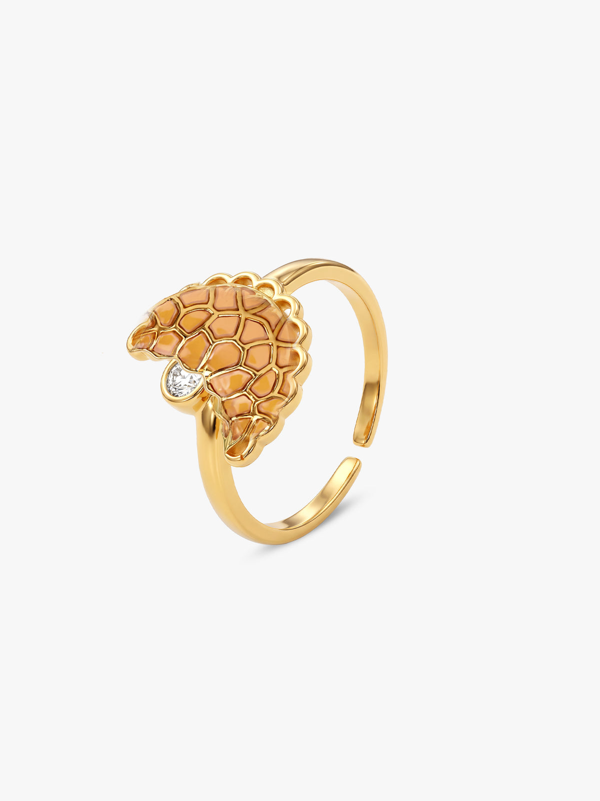 Golden Gujiya Toe Rings