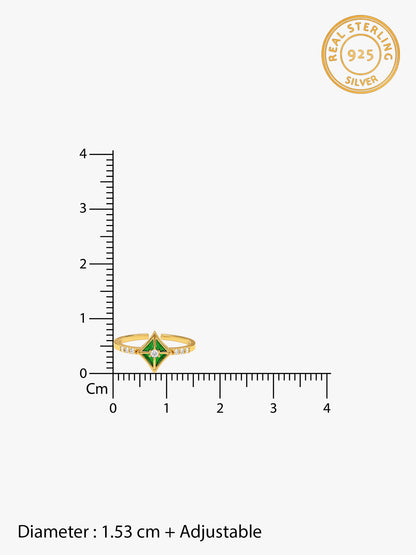 Golden Patang Pataka Toe Rings