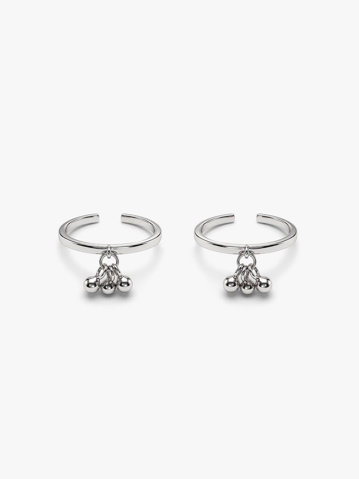 Oxidised Silver Ishwari Toe Rings