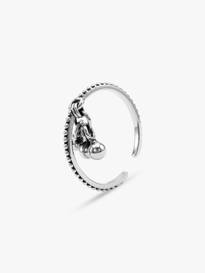 Oxidised Silver Nandini Toe Rings