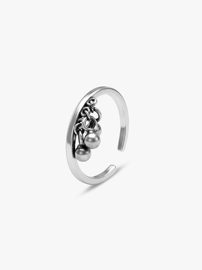 Oxidised Silver Yashvi Toe Rings