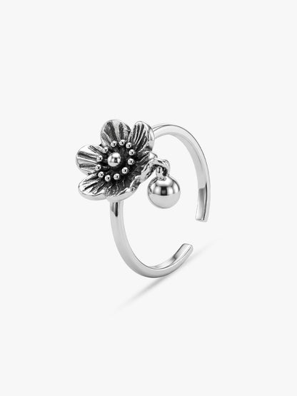 Oxidised Silver Vasanti Toe Rings