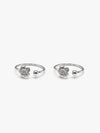 Oxidised Silver Taranya Toe Rings