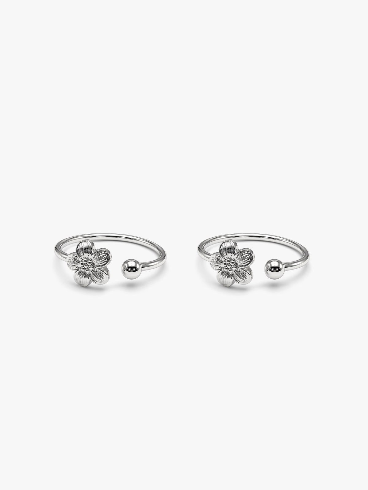 Oxidised Silver Taranya Toe Rings