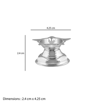 Silver Panchmukhi Diya