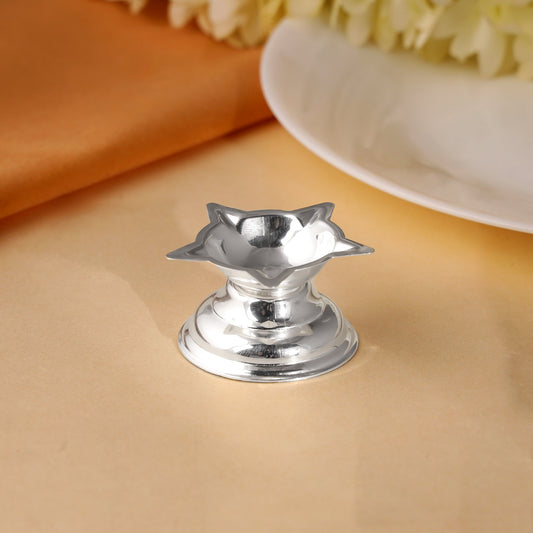 Silver Panchmukhi Diya