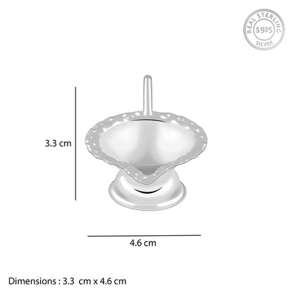 Silver Graceful Diya