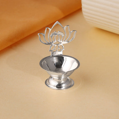 Silver Padma Diya