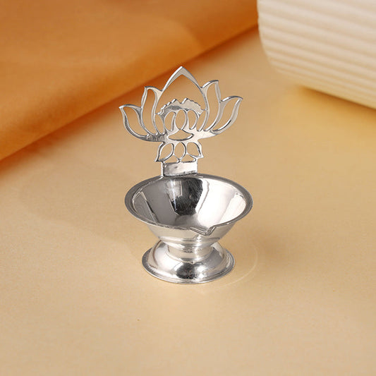 Silver Padma Diya