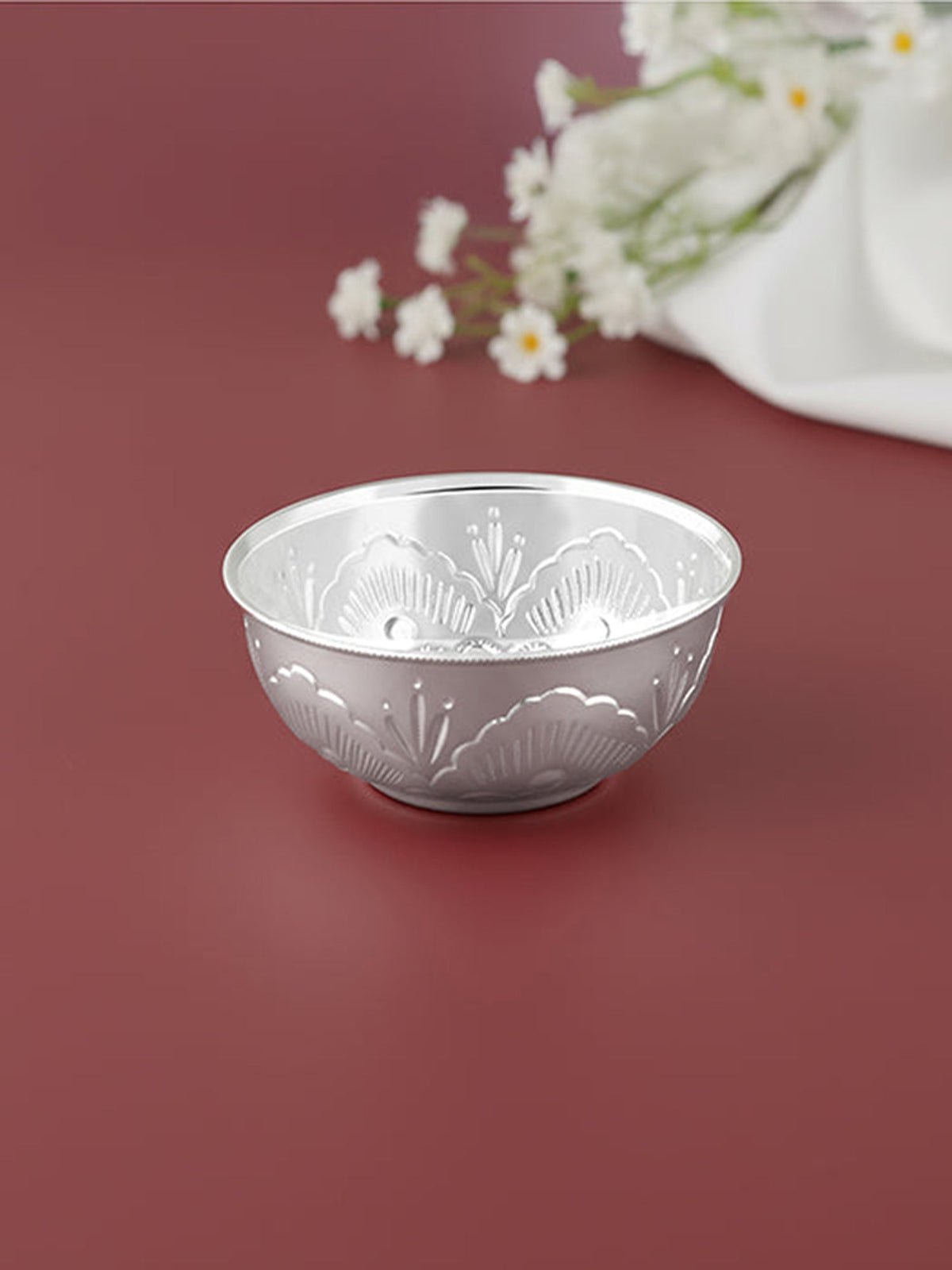 Silver Auspicious Bowl