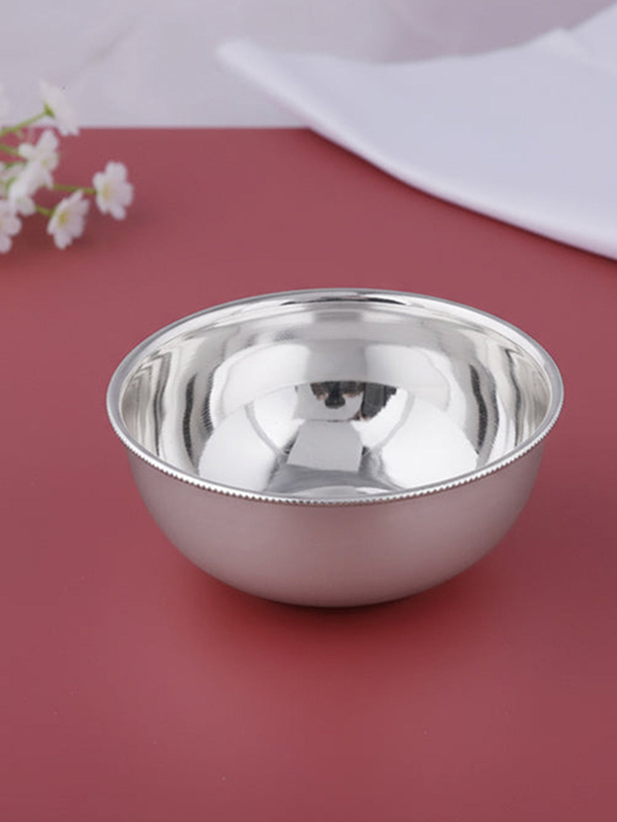 Silver Minimal Bowl