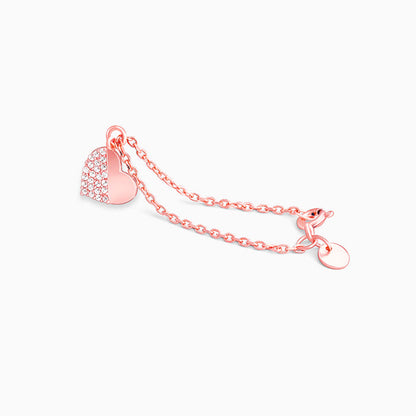 Rose Gold Heart Watch Charm