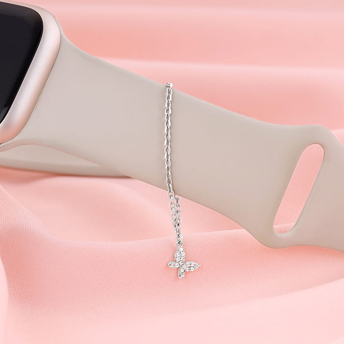Charter Club Women's Snowflake Silver-Tone Charm Bracelet Watch 26mm,  Created for Macy's - Macy's