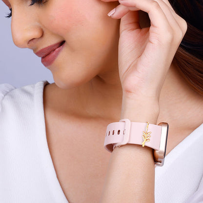 Golden Leafy Watch Band