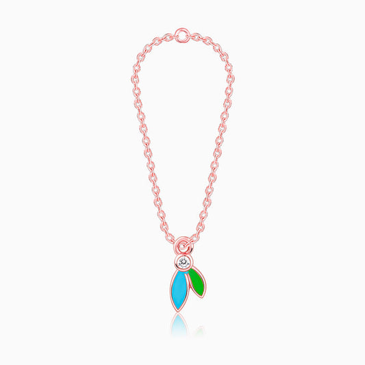 Rose Gold Feathery Watch Charm