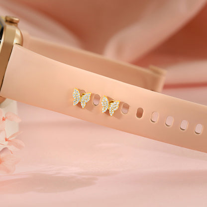 Golden Cheerful Flutter Watch Pins
