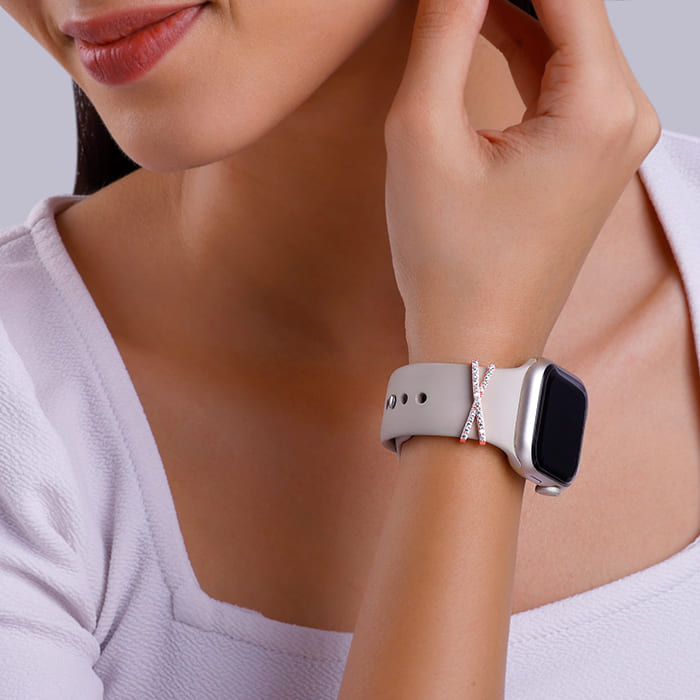 Rose Gold Cross Watch Band - view 3