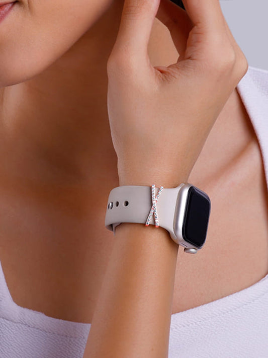 Rose Gold Cross Watch Band